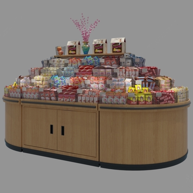 现代零食货架3D模型